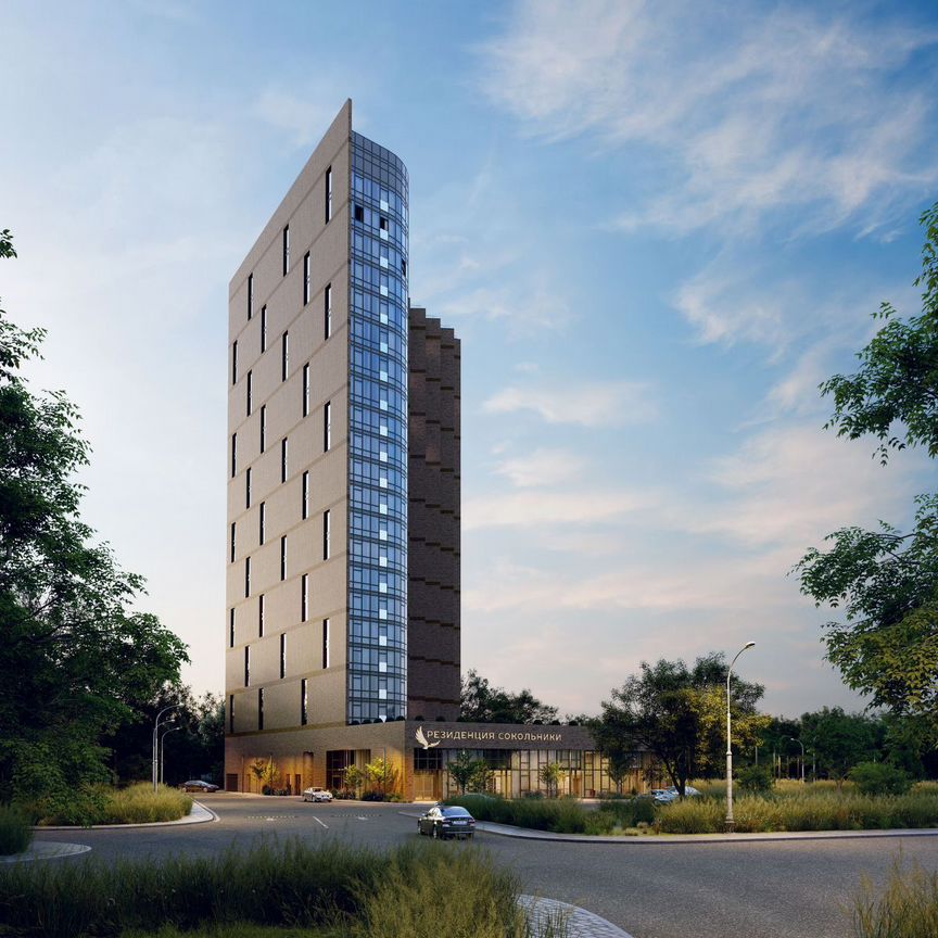 1-к. апартаменты, 58,5 м², 20/21 эт.