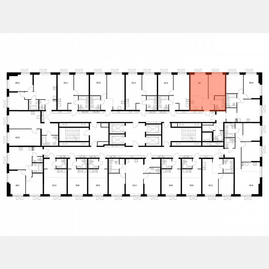 1-к. квартира, 36 м², 11/24 эт.