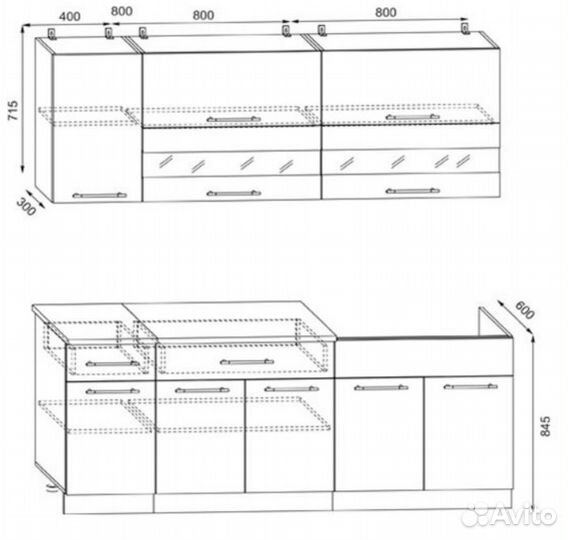 Кухонный гарнитур мебель для кухни 2 метра