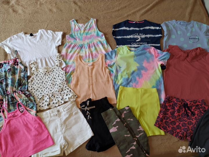 Пакет фирменных вещей для девочки 140 см Zara H&m