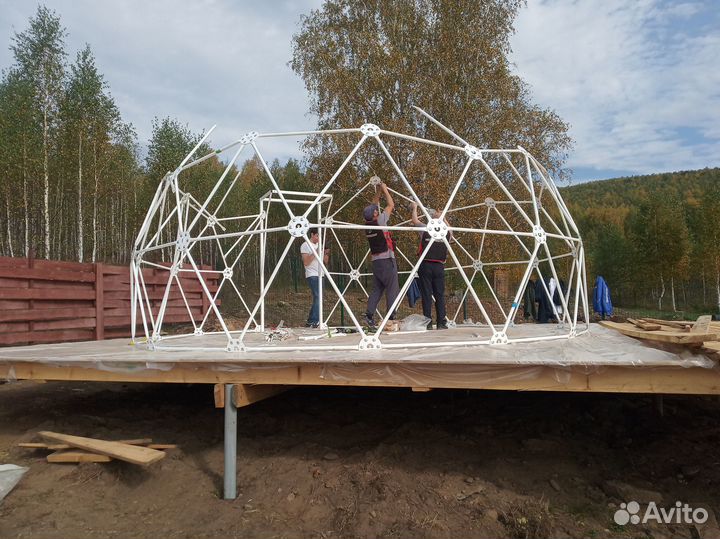 Геокупол для глэмпинга, сфера