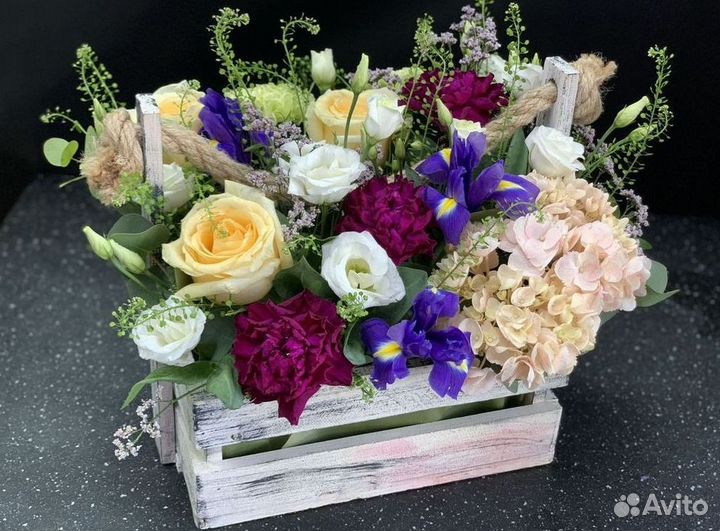 Букет из живых цветов