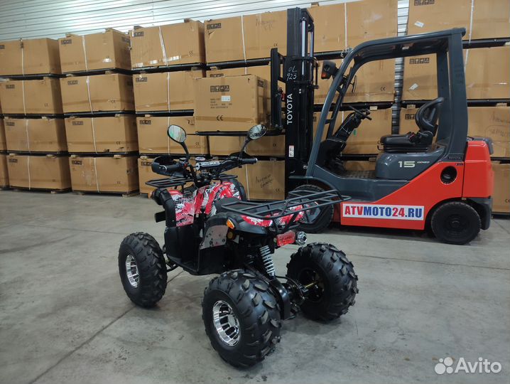 Квадроцикл Grizzly 125 Красный Extreme