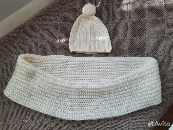 Комплект шапка и снуд