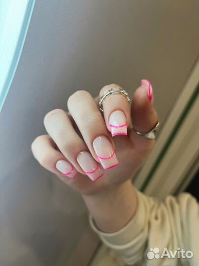 Маникюр с укреплением, покрытием