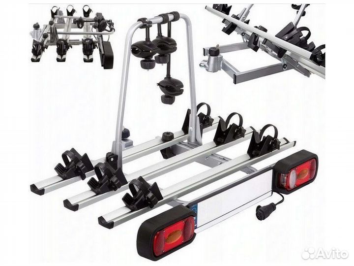 Велоплатформа на фаркоп giro-3 для 3х велосипедов