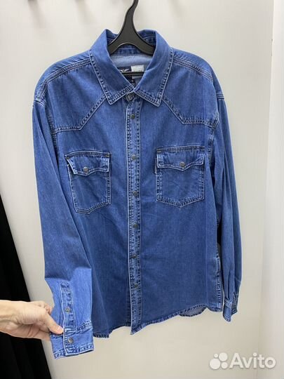 Джинсовая рубашка мужская (джинсовка)
