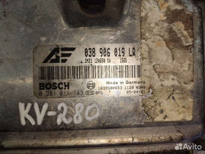 Блок управления двигателем volkswagen sharan 1 restailing 038906019lr