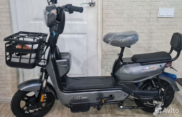 Новый электро скутер велосипед