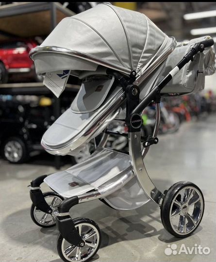 Коляска 3 в 1 luxmom эко кожа