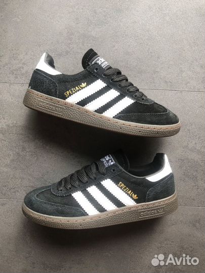 Кроссовки adidas handball spezial black женские