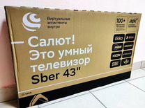 Телевизор Smart TV, Sber SDX-43F 43", Новый, Чек