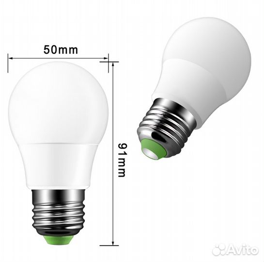 Светодиодная лампа E27, 5 Вт, 16 цветов