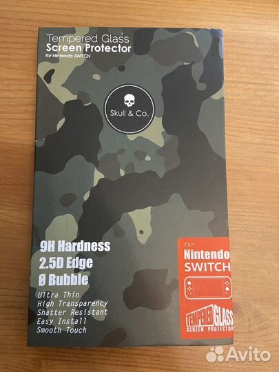 Защитное стекло Skull & Co для nintendo switch