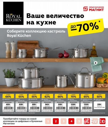 Наклейки из магнита, наклейки Royal kitchen