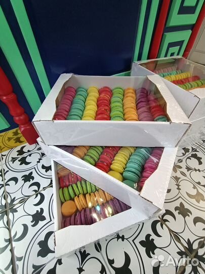 Французские макаруни макаронс упаковка 1,7кг 60шт