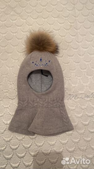 Шапка шлем для девочки