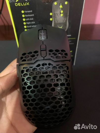 Delux M700A легкая игровая мышь RGB 67g 7200DPI 10