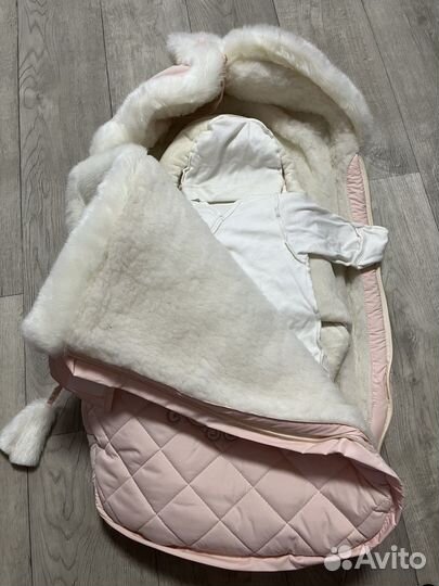 Конверт на выписку зимний для девочки