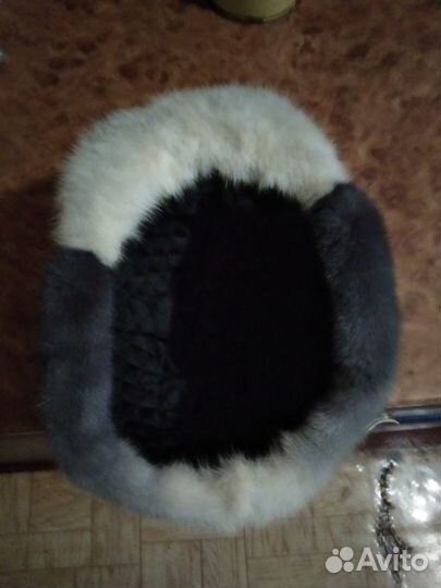 Шапка зимняя норковая женская