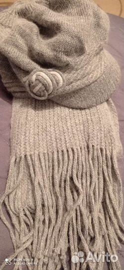 Женская шапка и шарф