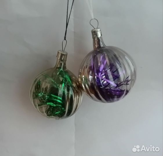 Елочные стеклянные шары