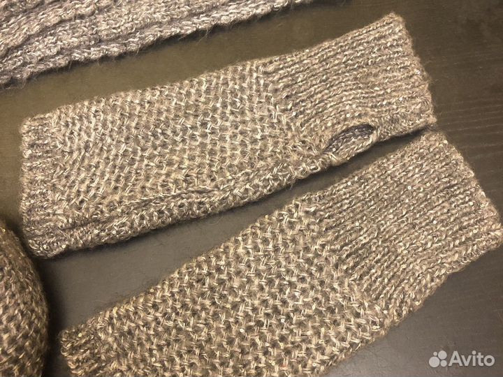 Комплект Marella Max Mara шапка шарф митенки