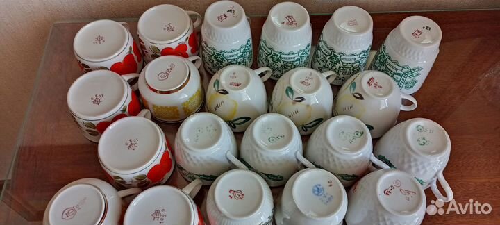 Кружки, чашки набор фарфор Винтаж СССР 60-70 годы