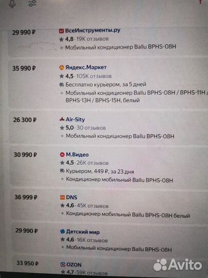 Кондиционер мобильный Ballu Platinum Comfort bphs