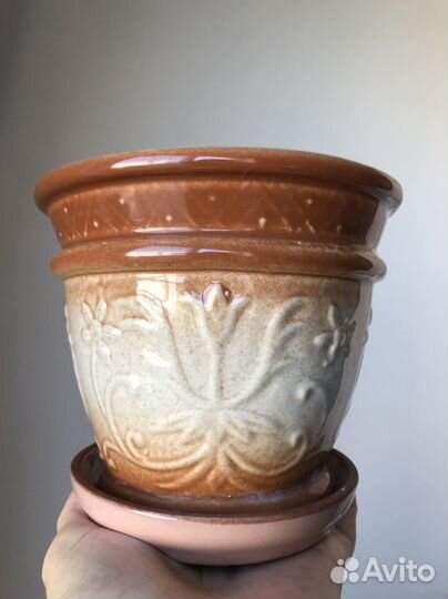 Керамические горшки для цветов бу