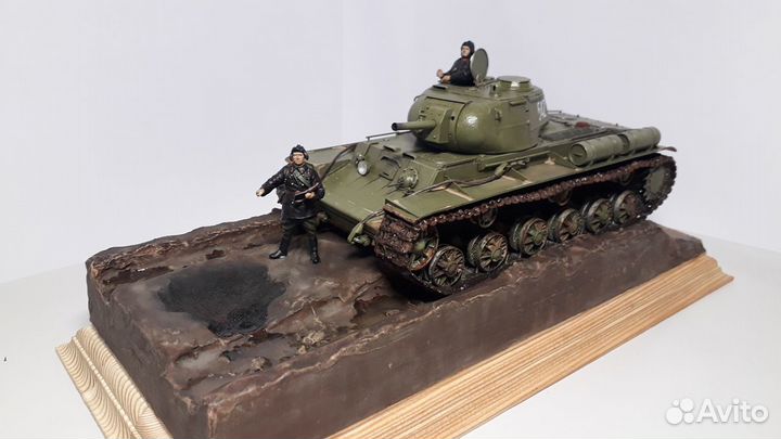 Модель танка кв-8С, обр. 1942 года, масштаб 1:35