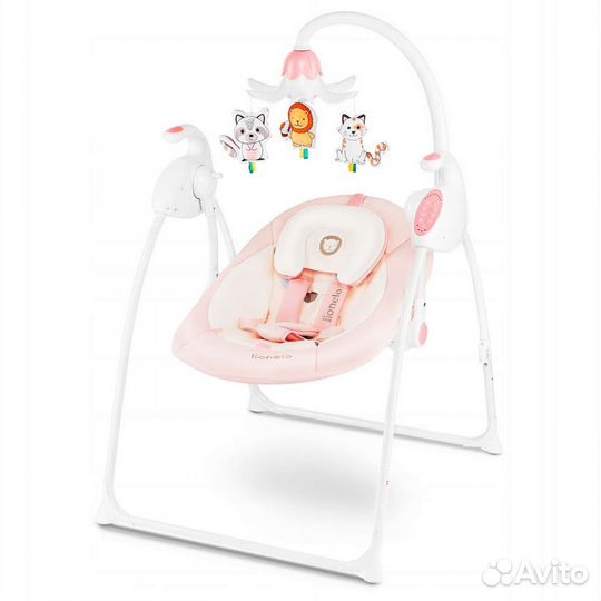 Качели электронные качалка Lionelo Robin pinkНовые