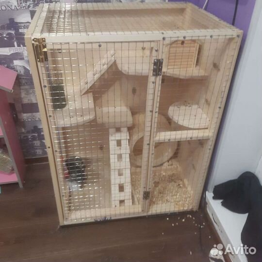 Клетка для шиншиллы, с душой вместе