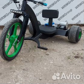 Детский трехколесный велосипед Дрифт Карт Drift-Trike спайдер-мэн