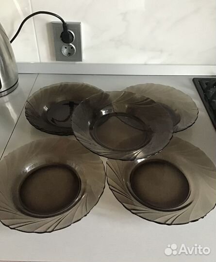 Посуда из темного стекла Франция Luminars