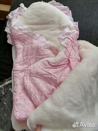 Конверт на выписку зимний для девочки