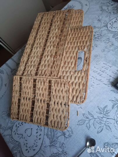 Плетёная газетница и конфетницы