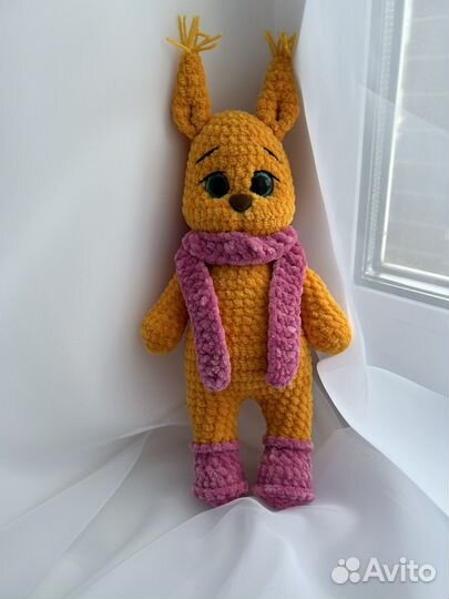 Плюшевые вязаные игрушки ручной работы
