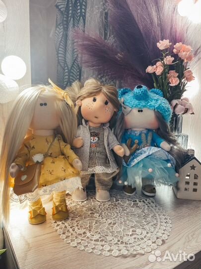 Текстильная интерьерная кукла