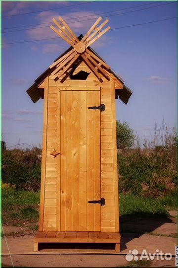 Дачный туалет деревянный BAG338
