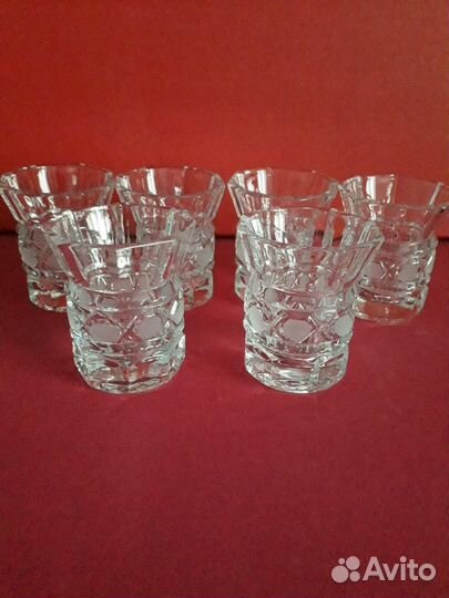 Набор новых хрустальных стопок,кружек СССР