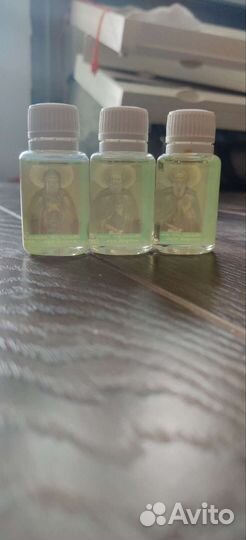 Набор масел от мощей Сергия, Никона и Михея