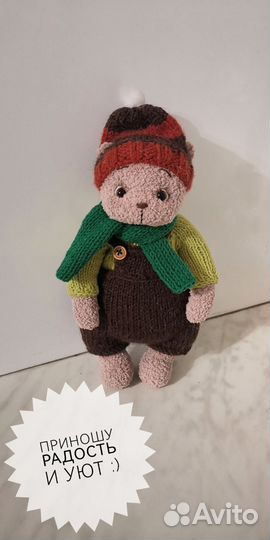 Игрушка вязаная Мишка Тедди / Teddy bear