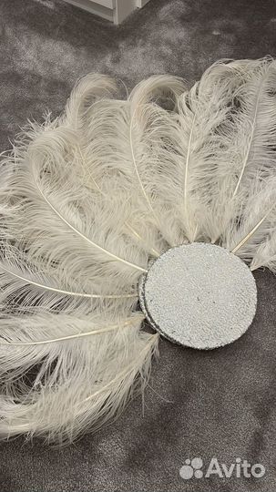 Страусиные перья веера