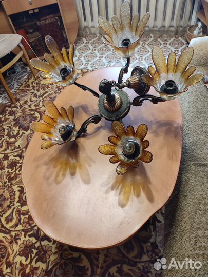 Люстра потолочная СССР винтаж