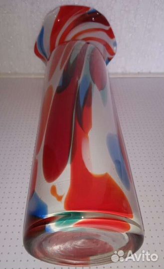 Ваза цветное стекло СССР