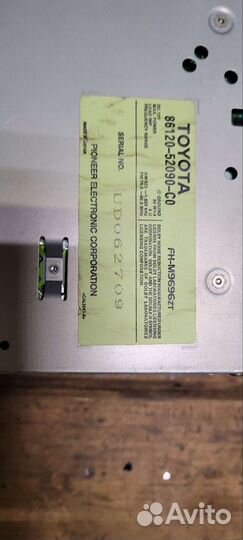 Toyota Funcargo, штатная магнитола