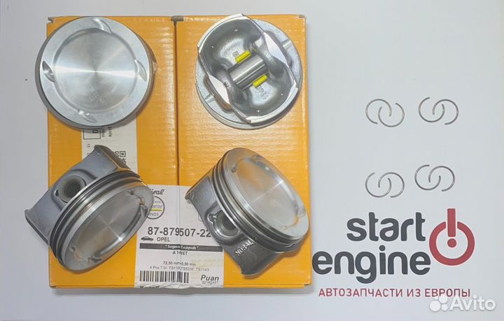 Поршни с кольцами Nural A14NET +0.50