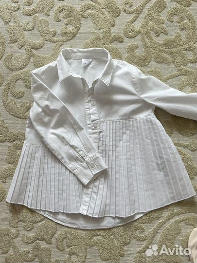 Рубашка zara белая 116