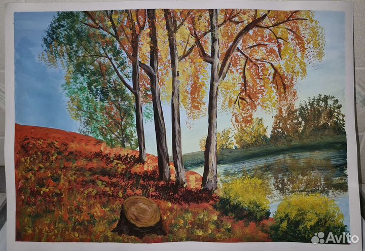 Рисунок гуашью